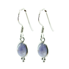 Abigail Blue Dangle Earrings - Effortless Elegance Iolite Blue Dangle
