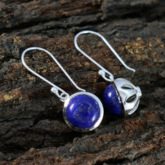 Camilla Blue Dangle Earrings with Lapis Lazuli Design