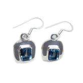 Antonia Blue Dangle Earrings for Everyday Glam Blue Topaz Blue Dangle