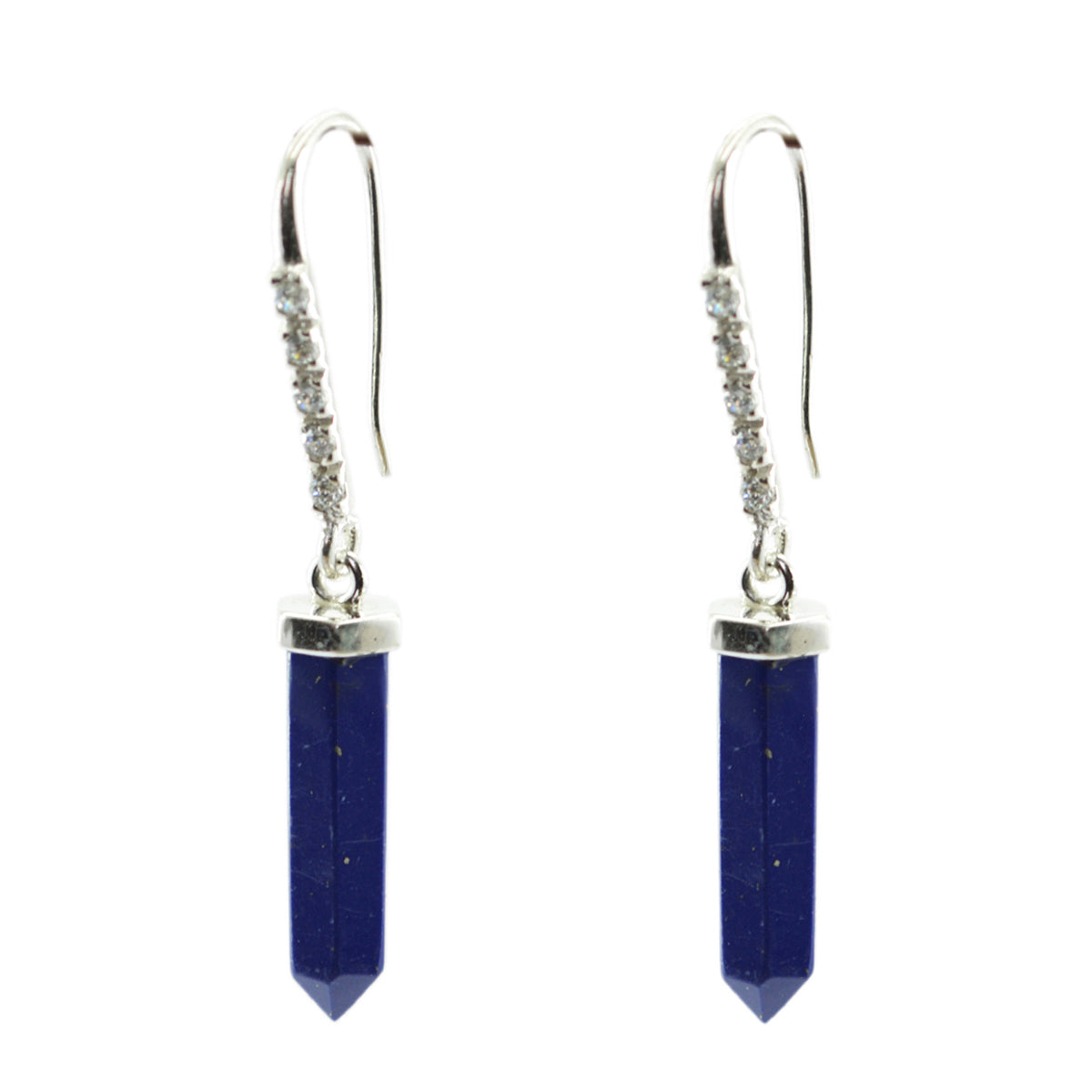 Audrey Blue Dangle Earrings for Stylish Looks Lapis Lazuli Blue Dangle