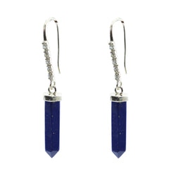 Audrey Blue Dangle Earrings for Stylish Looks Lapis Lazuli Blue Dangle