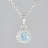 Siti Blue Fairytale Pendant Necklace for Enchanting Style Blue Topaz Blue Blue