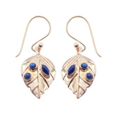 Isla Blue Featherlight Dangle Earrings - Stylish Design Lapis Lazuli Blue Dangle