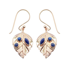 Isla Blue Featherlight Dangle Earrings - Stylish Design Lapis Lazuli Blue Dangle