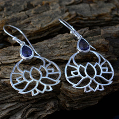 Harper Blue Featherlight Solitaire Dangle Earrings