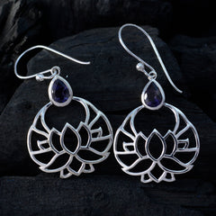 Harper Blue Featherlight Solitaire Dangle Earrings