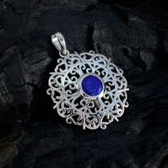 Patricia Blue Filigree Pendant - Stunning Silver Design