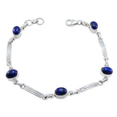 Eleanor Blue Gemstone Bracelet for Elegant Style Lapis Lazuli Blue