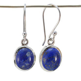 Florencia Blue Gemstone Dangle Earrings for Everyday Glam Lapis Lazuli Blue Dangle