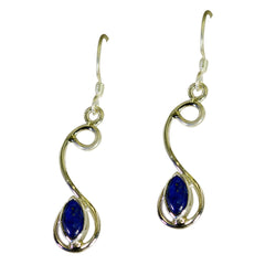 Dayana Blue Gemstone Dangle Earrings for Everyday Glam