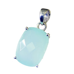 Rebeca Blue Gemstone Necklace Online - Elegant Pendant