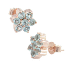 Sofía Blue Gemstone Party Earrings for Elegant Style