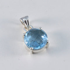 Aisha Blue Gemstone Pendant for Everyday Elegance