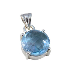 Aisha Blue Gemstone Pendant for Everyday Elegance