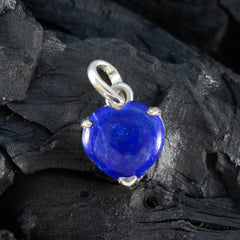 Gabriela Blue Gemstone Pendant in Heart Shape