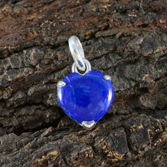 Gabriela Blue Gemstone Pendant in Heart Shape