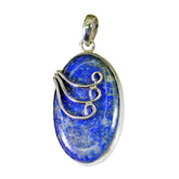 Cecilia Blue Gemstone Pendant for Daily Glamour Lapis Lazuli Blue Blue