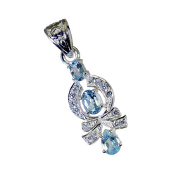 Elegant Natcha Blue Gemstone Pendant for Everyday Glam