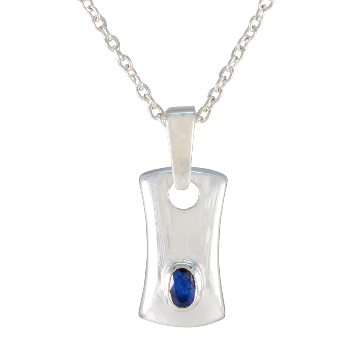 Paula Blue Gemstone Pendant for Everyday Glam Blue Sapphire Blue Blue