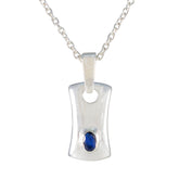Paula Blue Gemstone Pendant for Everyday Glam Blue Sapphire Blue Blue