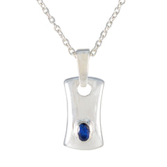 Paula Blue Gemstone Pendant for Everyday Glam Blue Sapphire Blue Blue