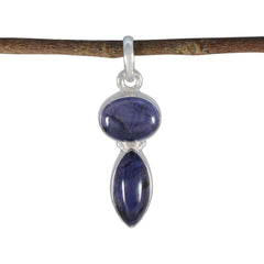 Evelyn Blue Gemstone Pendant for Everyday Elegance Iolite Blue Blue