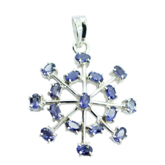 Dayana Blue Gemstone Pendant in Silver Design Iolite Blue Blue