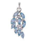 Patricia Blue Gemstone Pendant for Everyday Glam Blue Topaz Blue Blue