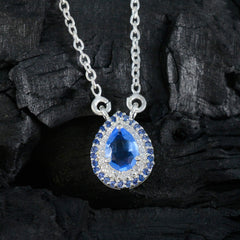 Nisa Blue Gemstone Pendant for Everyday Elegance