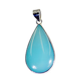 Alejandra Blue Gemstone Pendant for Stylish Looks Blue Chalcedony Blue Blue