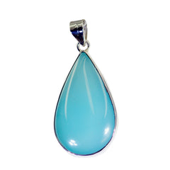 Alejandra Blue Gemstone Pendant for Stylish Looks Blue Chalcedony Blue Blue