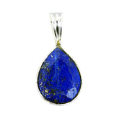 Ana Blue Gemstone Pendant - Stunning Everyday Jewelry Lapis Lazuli Blue Blue