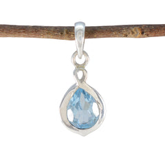 Ji-eun Blue Gemstone Pendant for Stylish Jewelry Blue Topaz Blue Blue