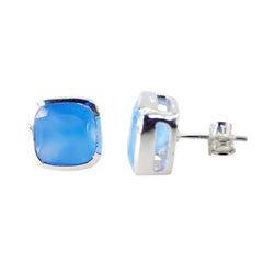 Noelia Blue Gemstone Solitaire Earrings for Every Occasion