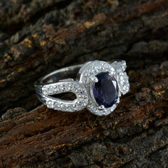 Zazlle Blue Halo Ring with Elegant Gemstone Design
