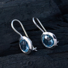 Clara Blue Solitaire Dangle Earrings for Every Occasion