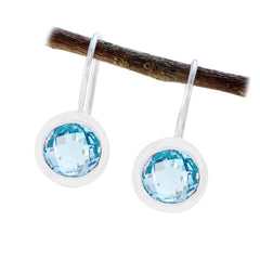 Clara Blue Solitaire Dangle Earrings for Every Occasion