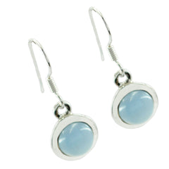 Fernanda Blue Solitaire Dangle Earrings - Stylish and Chic