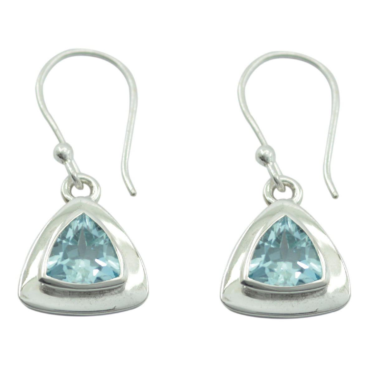 Claire Blue Solitaire Dangle Earrings for Glam Looks Blue topaz Blue Dangle