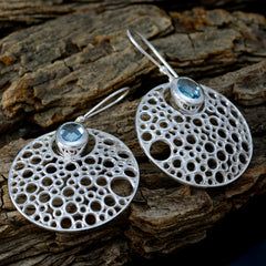 Soo-jin Blue Solitaire Dangle Earrings for Chic Style