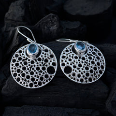 Soo-jin Blue Solitaire Dangle Earrings for Chic Style