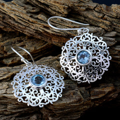 Mathilde Blue Solitaire Dangle Earrings for Every Occasion