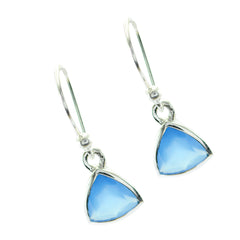 Lorena Blue Solitaire Dangle Earrings for Everyday Glam
