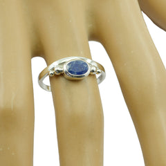 Hina Blue Solitaire Ring India - Elegant Gemstone Jewelry