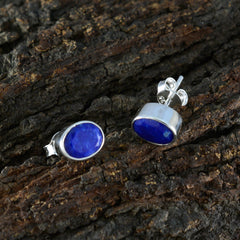 Ying Blue Solitaire Stud Earrings for Everyday Glam