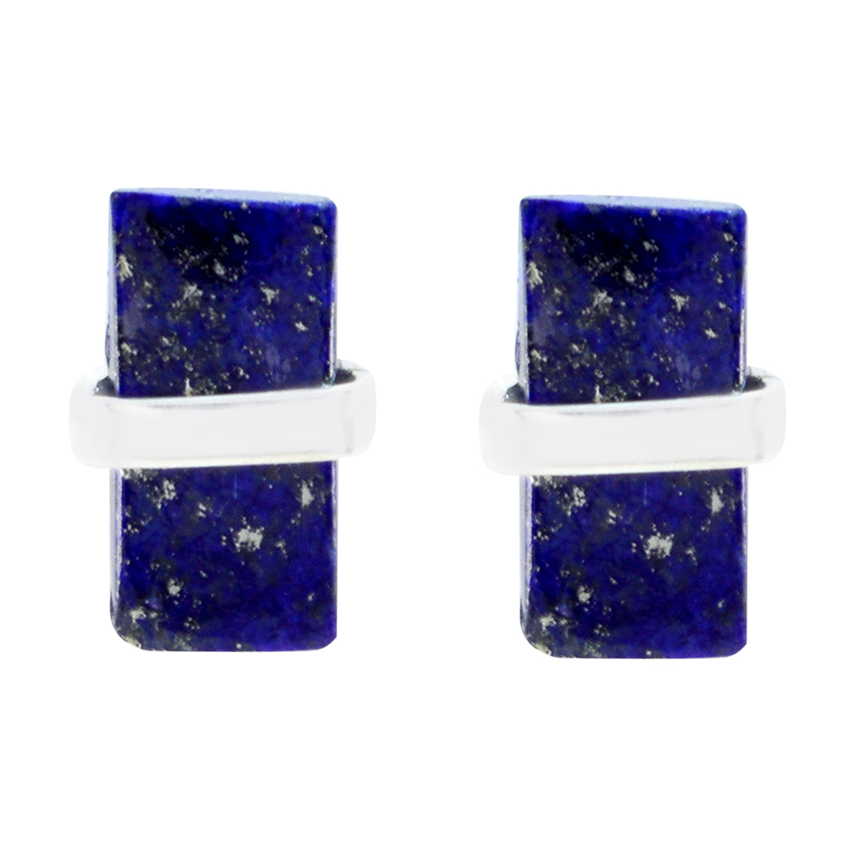 Nayara Blue Solitaire Stud Earrings for Stunning Style Lapis Lazuli Blue Stud