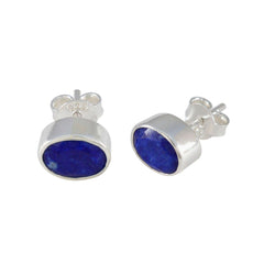 Ying Blue Solitaire Stud Earrings for Everyday Glam