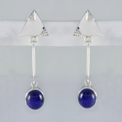 Nella Blue Solitaire Stud Earrings for Everyday Glam
