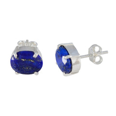 Addison Blue Solitaire Stud Earrings for Stylish Look