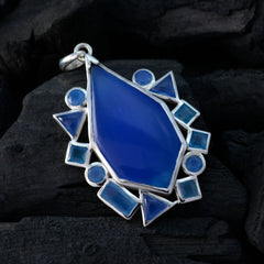 Carla Blue Statement Pendant - Stunning Gemstone Design